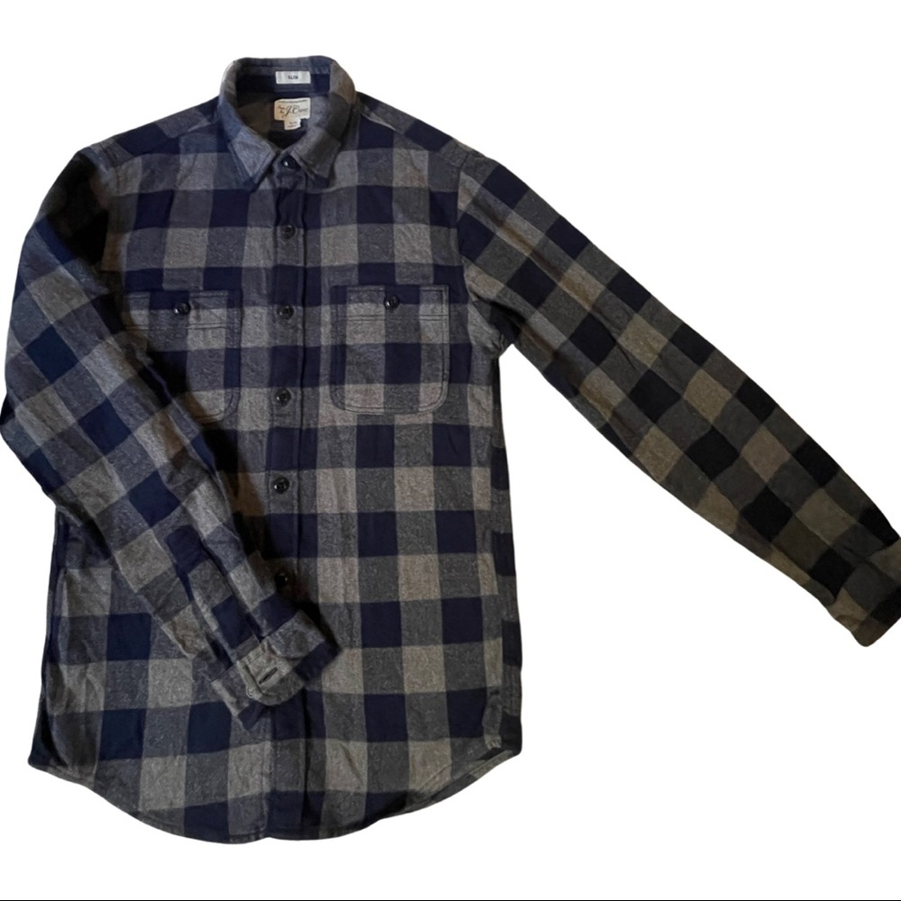 J Crew men’s flannel shirt slim fit